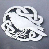 A Raven in Celtic Knotwork